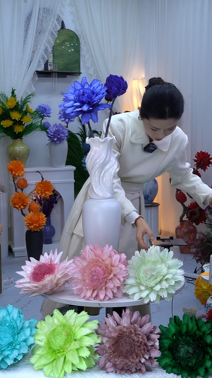 永生洋蓟紫色2头8986