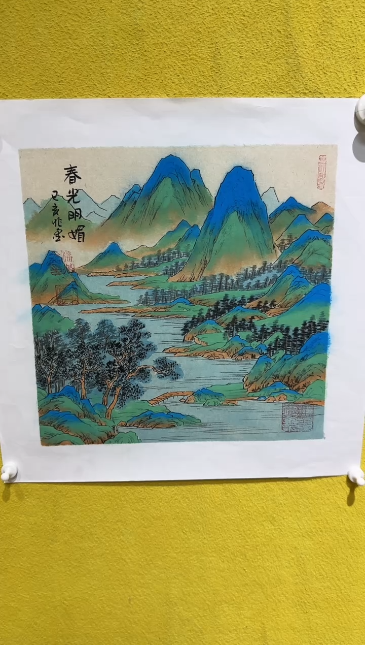 国画梁兆金/精品国画/1平尺