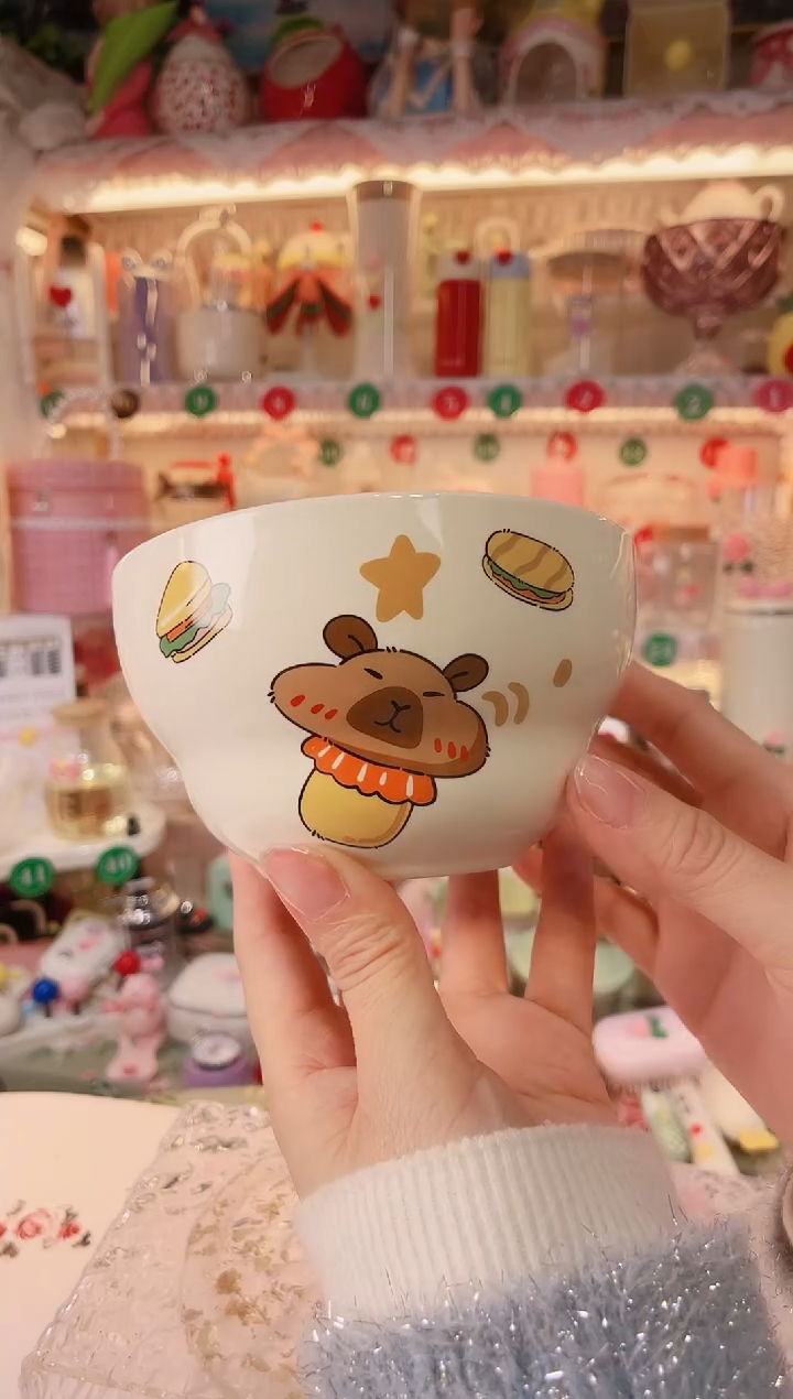 【闪购商品】摆件豚鼠甜筒碗品质好，发货快，放心拍