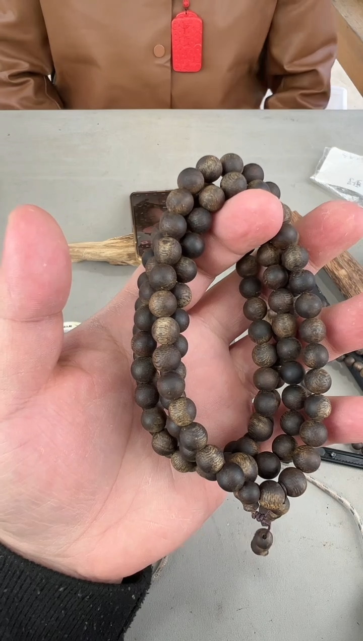 沉香沉香枕乌身沉水08多圈圆珠多样性发1