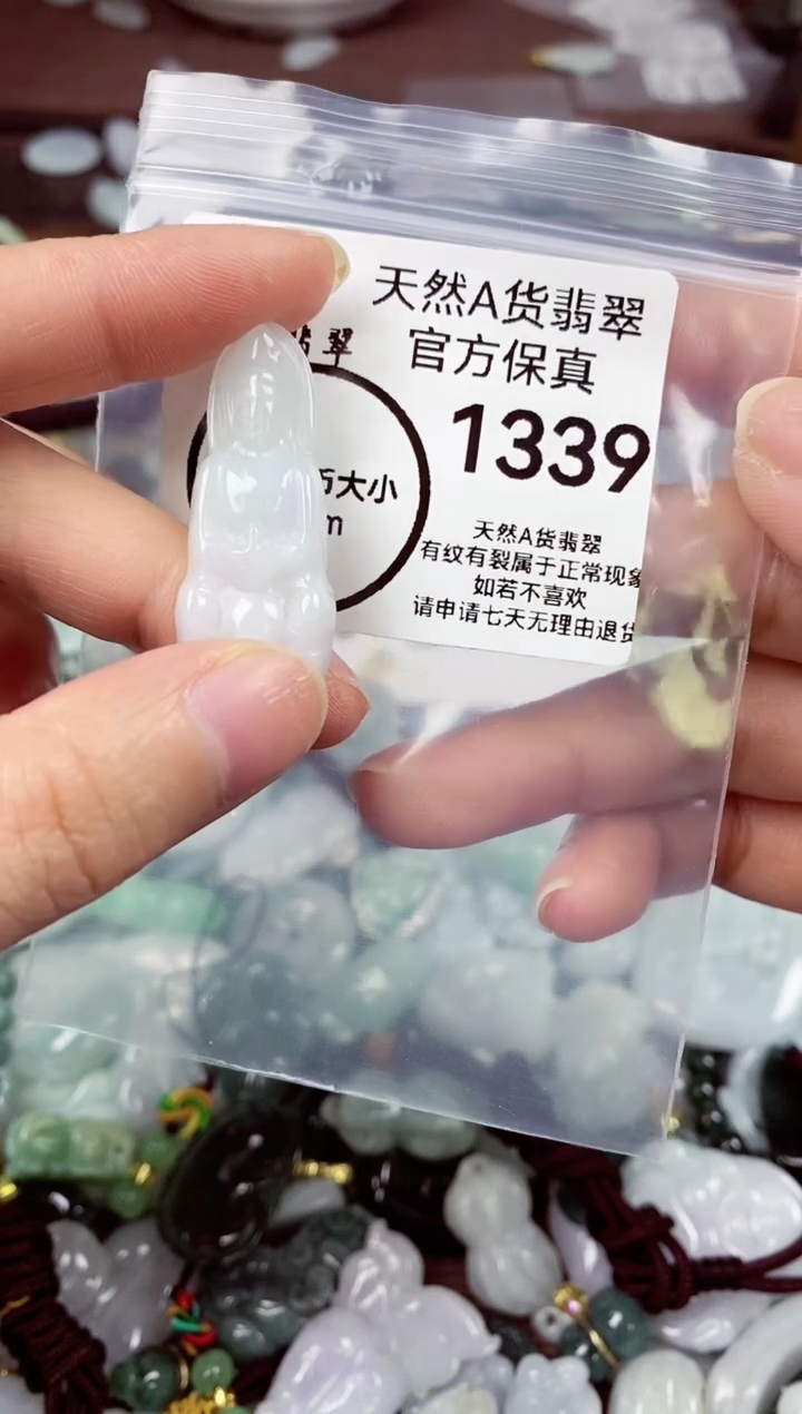 【闪购商品】翡翠颈饰未镶嵌天然A货翡翠1339