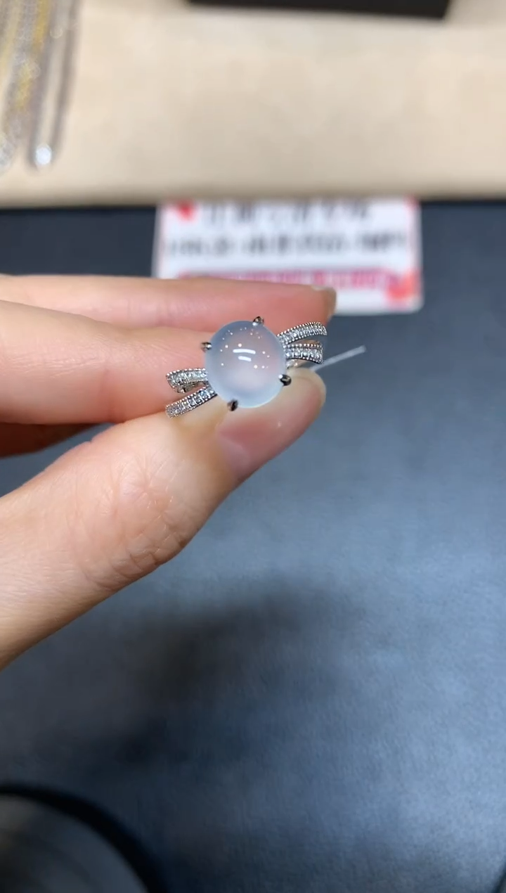 【闪购商品】翡翠戒指18K金镶嵌【无鉴赏期