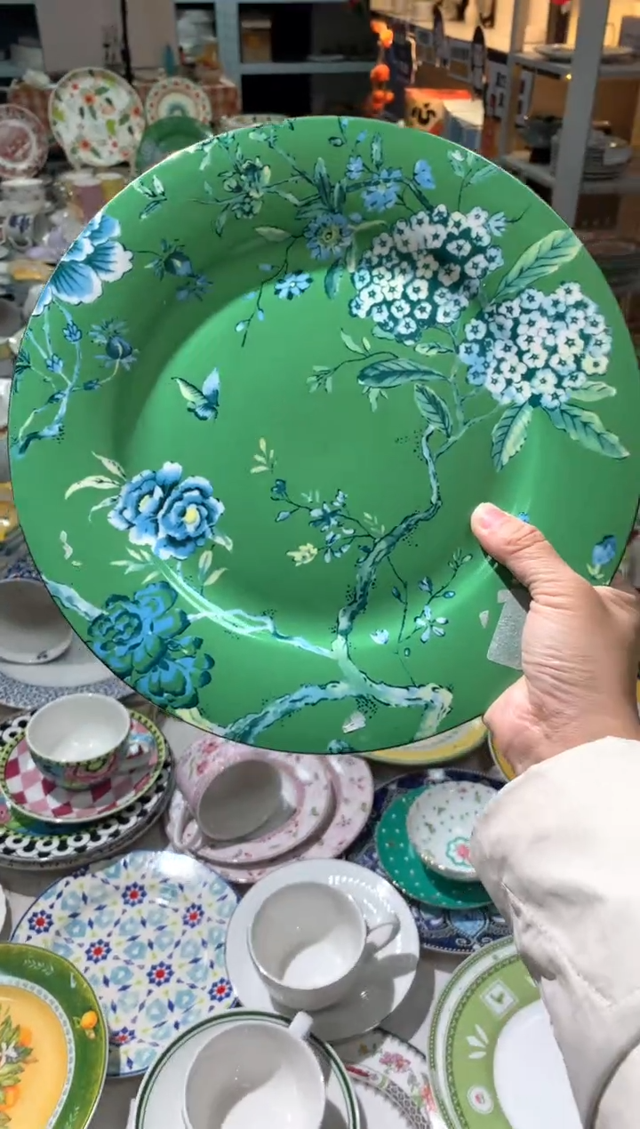 【闪购商品】瓷片陶瓷原单CC976餐具1个10.5寸