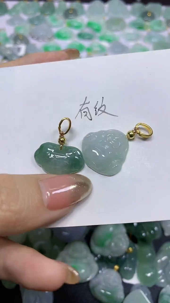 颈饰未镶嵌翡翠 天然翡翠A货