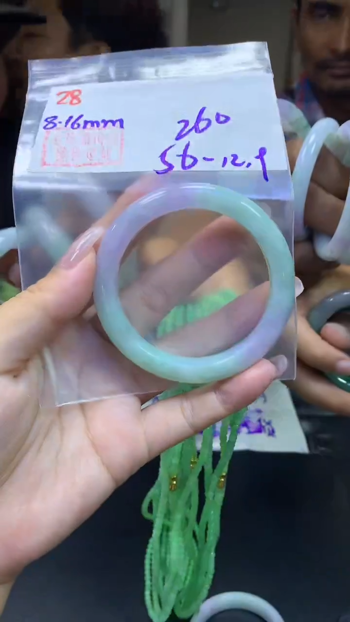 定制翡翠未镶嵌28手镯56+260元+拍一发一