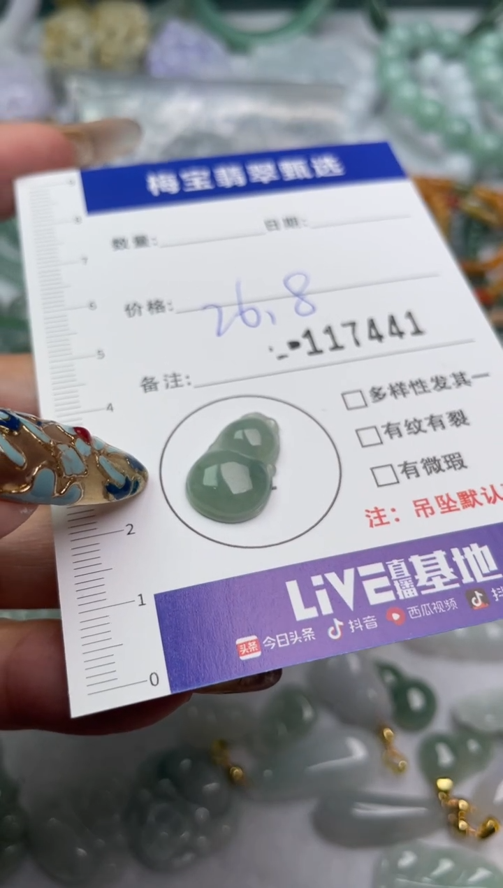 吊坠(不含链)未镶嵌翡翠1