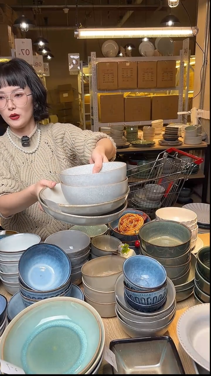 瓷171外贸尾货窑变釉下彩默认微瑕