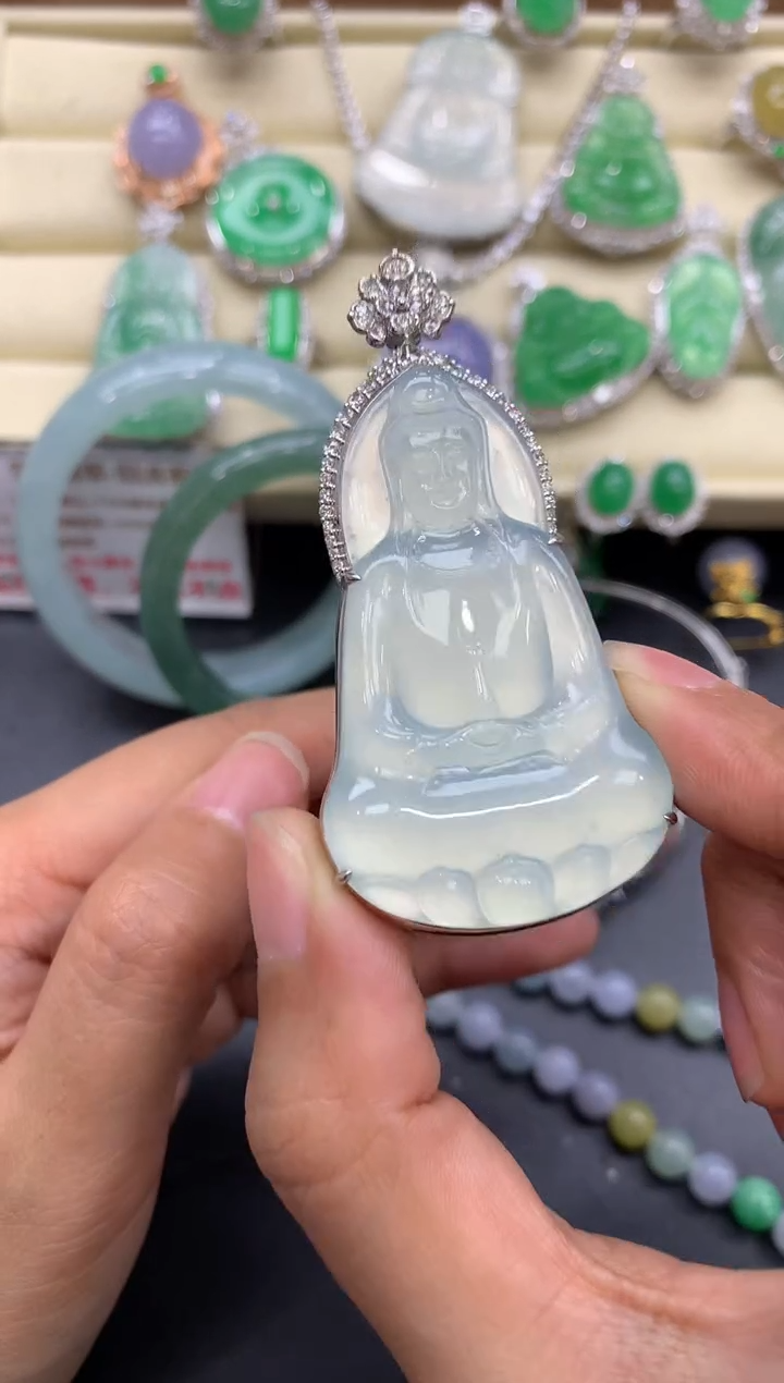 【闪购商品】翡翠颈饰18K金镶嵌485-中国好珍宝