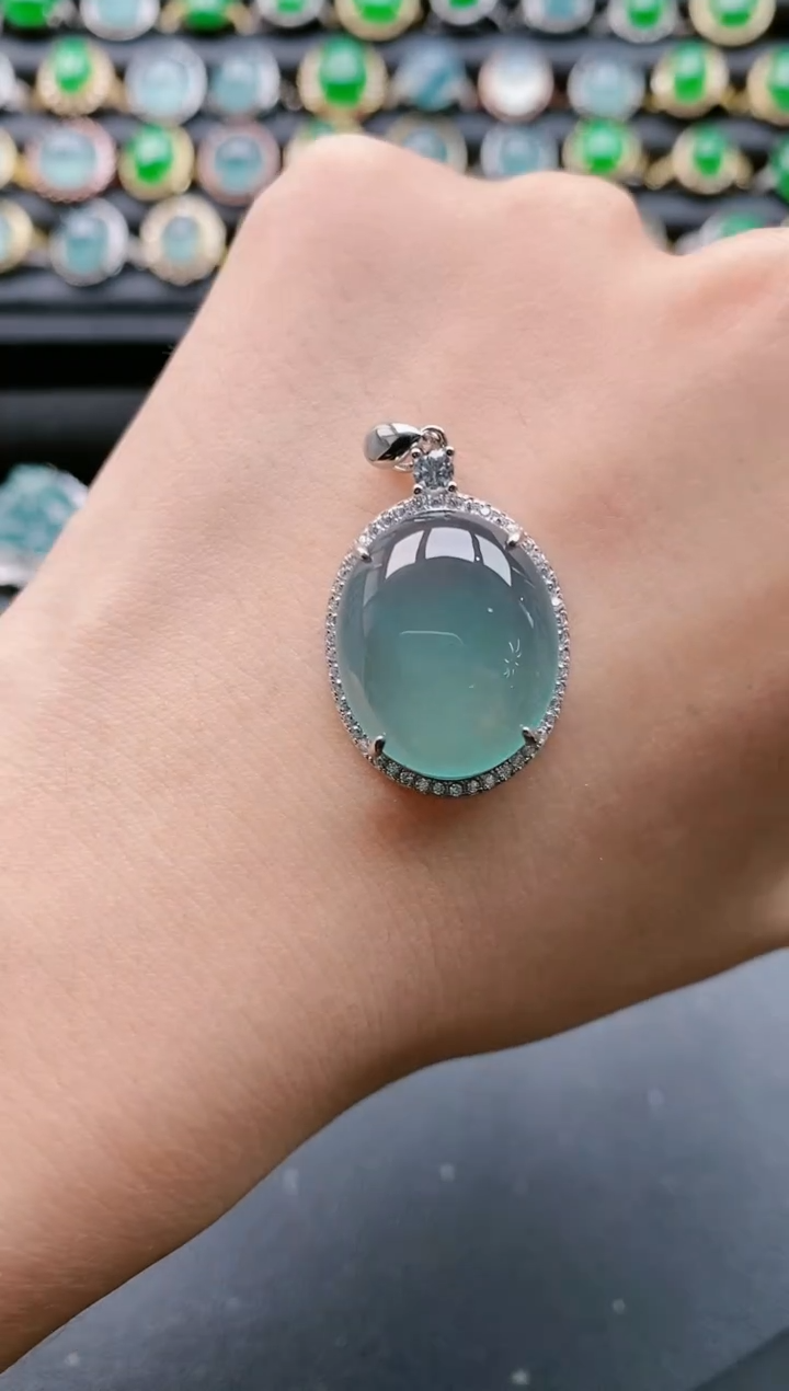 【闪购商品】翡翠戒指银S925镶嵌111111