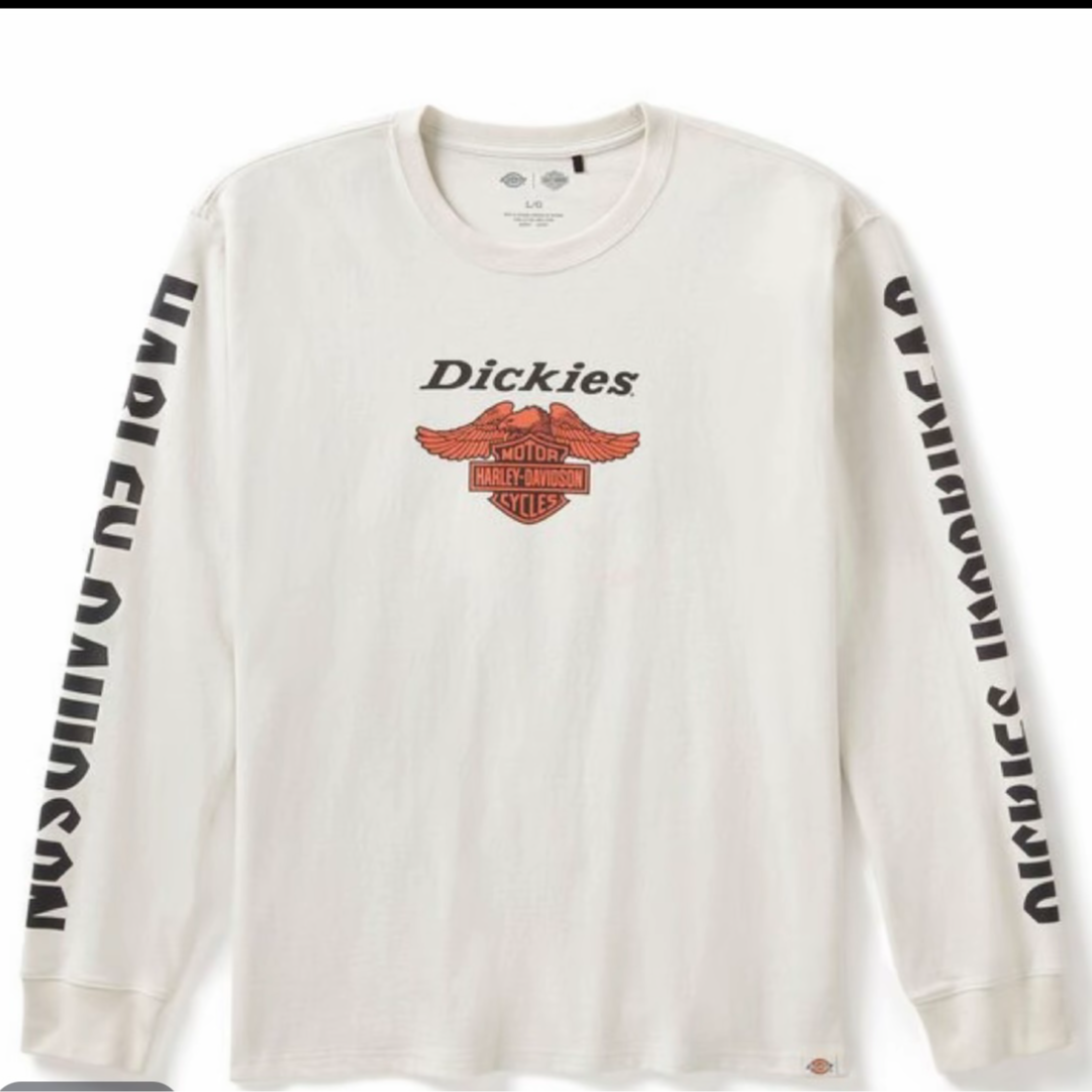 哈雷戴维森白色长袖T恤96568-25VM