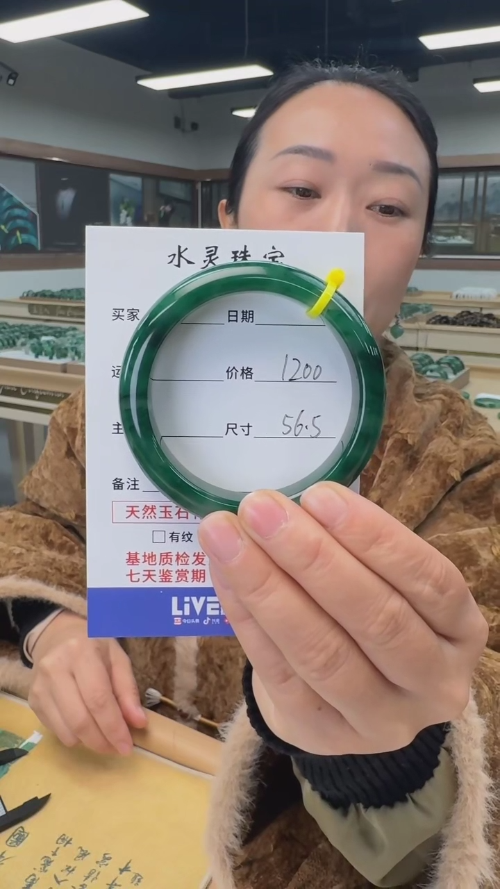 【闪购商品】石英质玉手镯未镶嵌天然独龙玉手镯圈口56.5