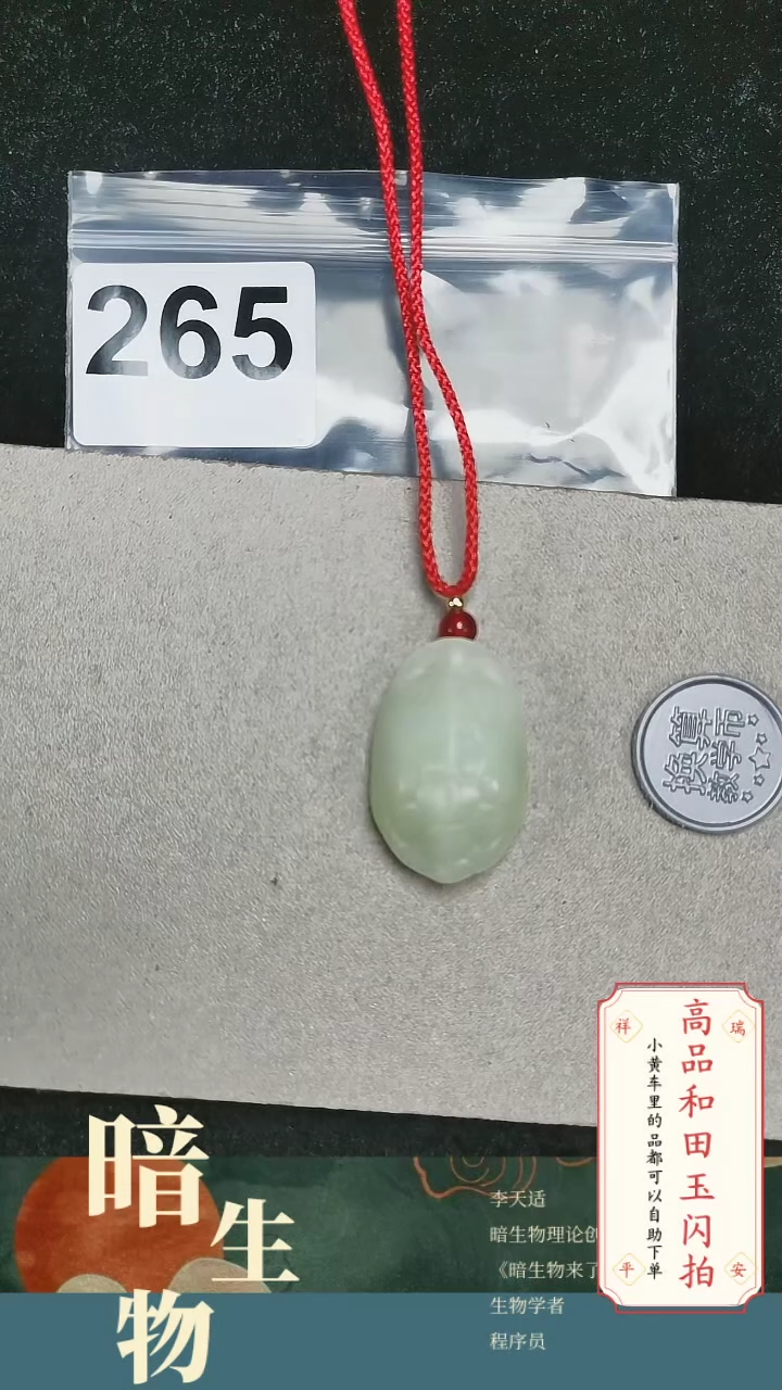 【闪购商品】和田玉吊坠(赠链)未镶嵌265