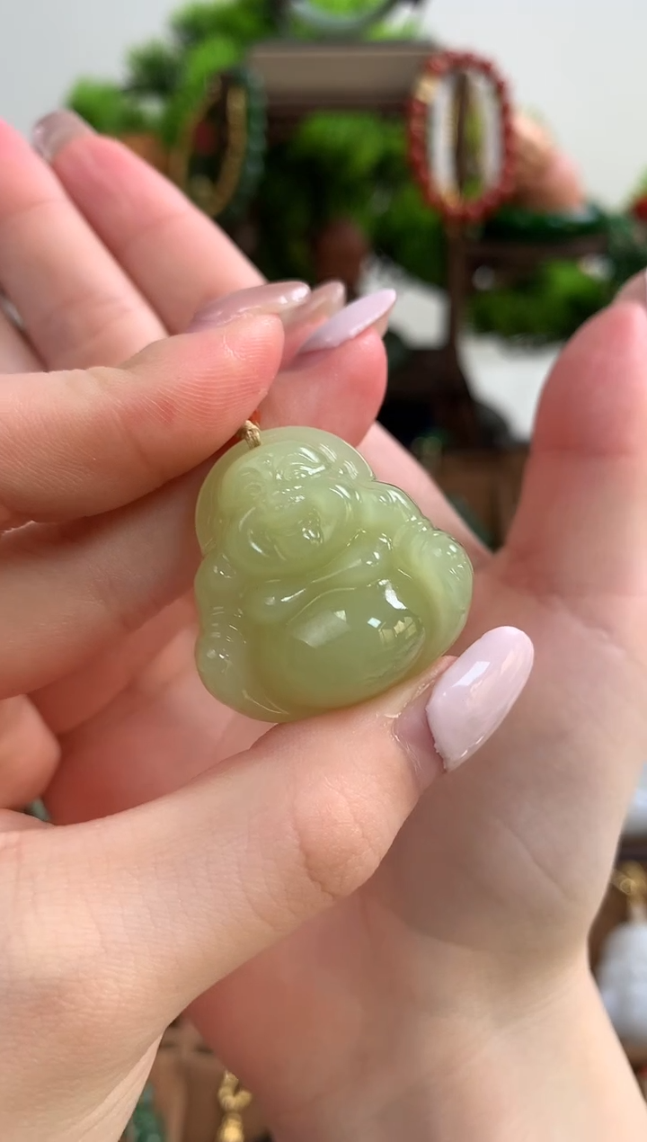 【闪购商品】和田玉颈饰未镶嵌吊坠30mm