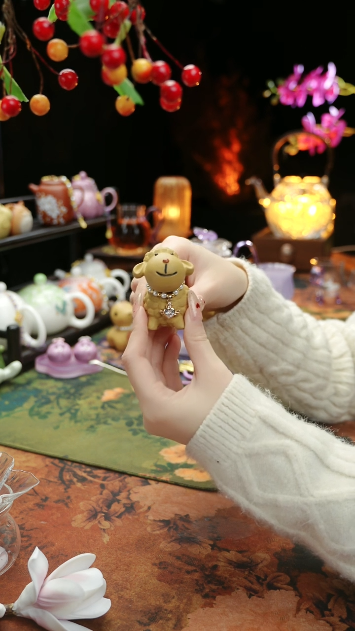 【闪购商品】快乐小羊紫砂茶宠摆件