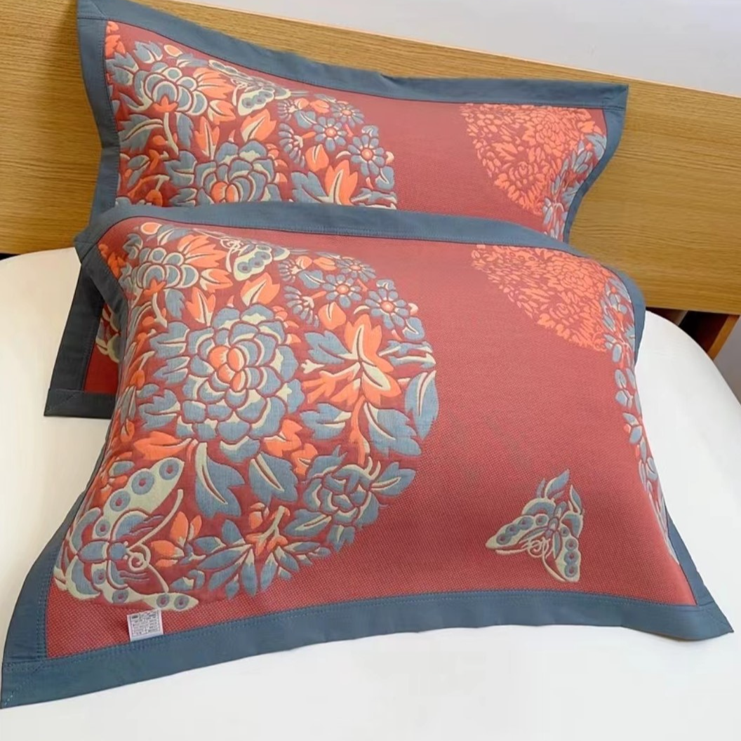 【蝶恋花】52*78cm高端A类舒适柔软亲肤透气抑菌隔脏可机洗四季枕巾