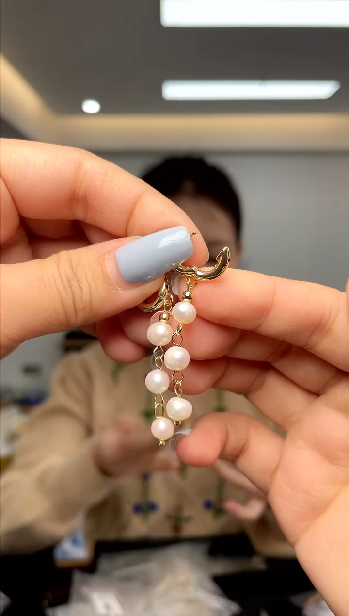 【闪购商品】淡水珍珠·银S925镶嵌（多样性单个发货）