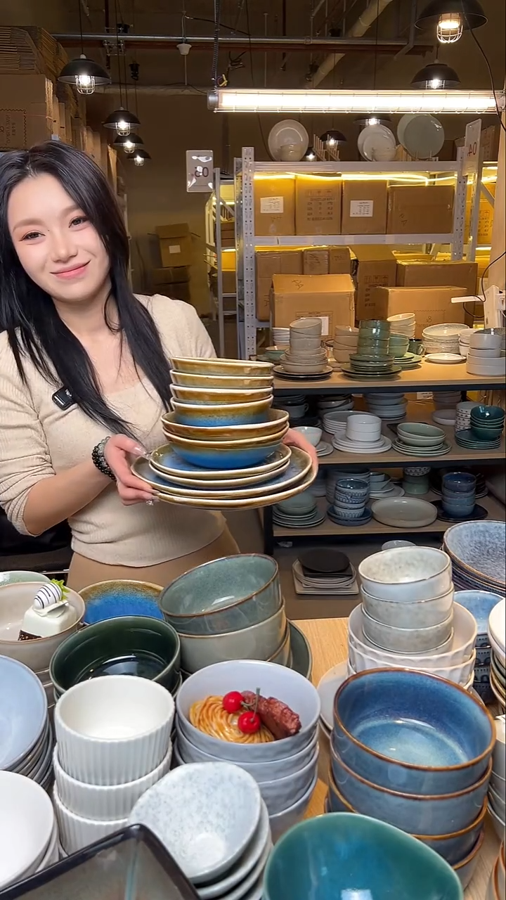 瓷135【瑕疵】外贸尾货窑变釉下彩