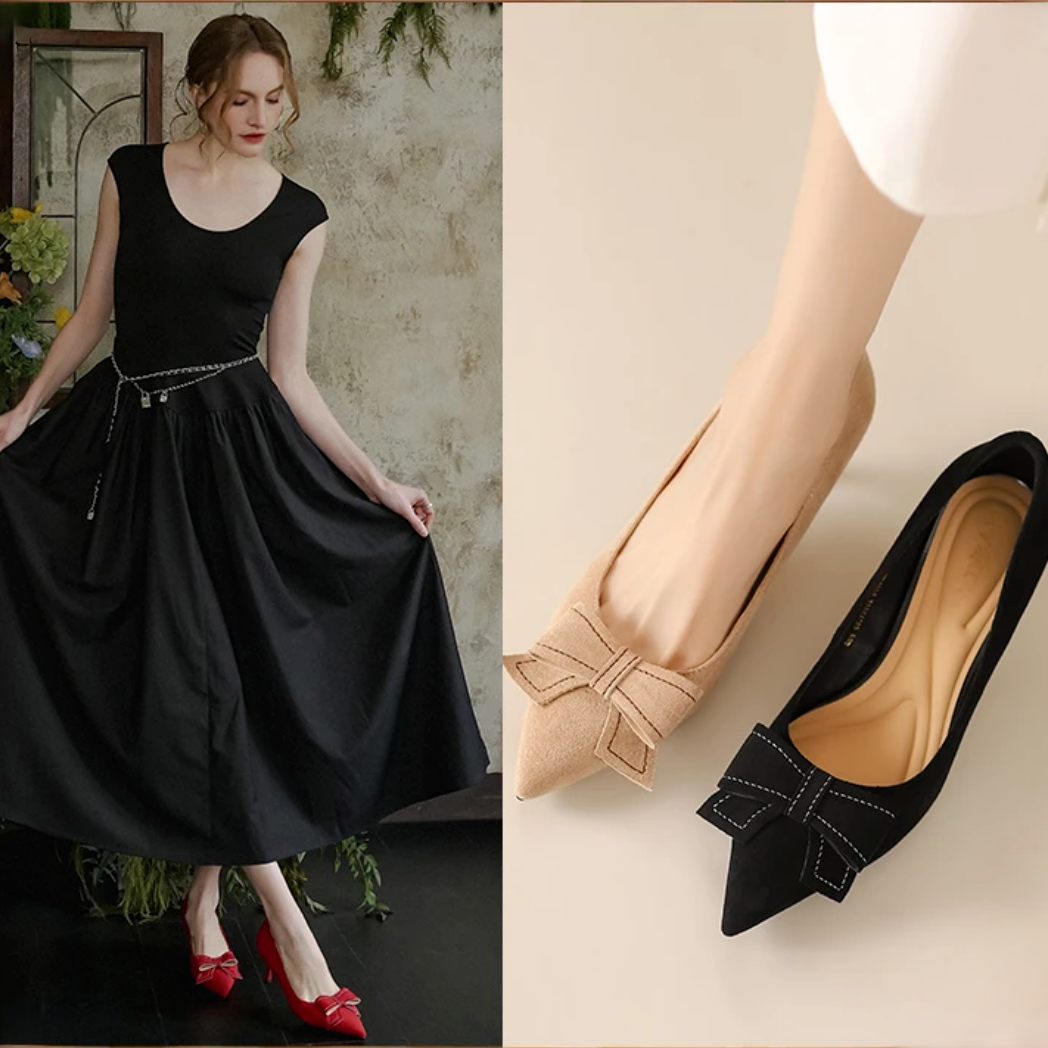 【啄木鸟】法式高跟鞋女新款爆款洋气气质法式单鞋A