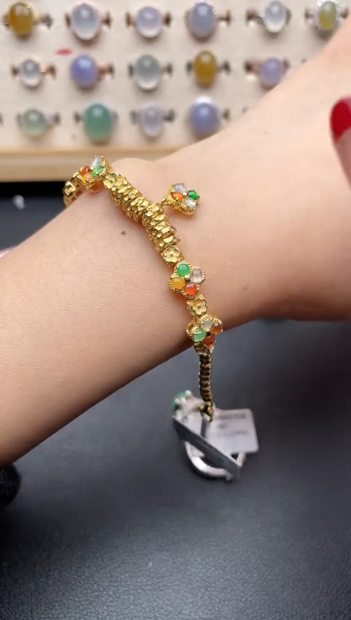 【闪购商品】翡翠戒指银S925镶嵌一物一证一礼盒