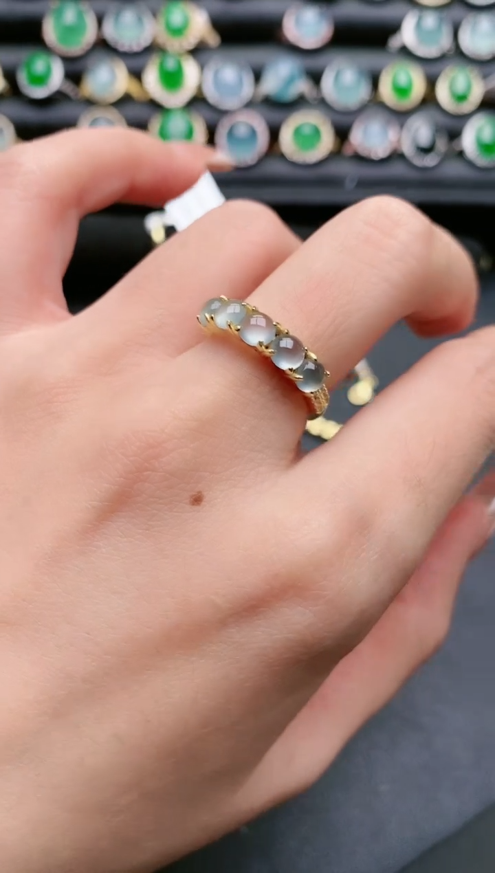 【闪购商品】翡翠戒指银S925镶嵌111111111