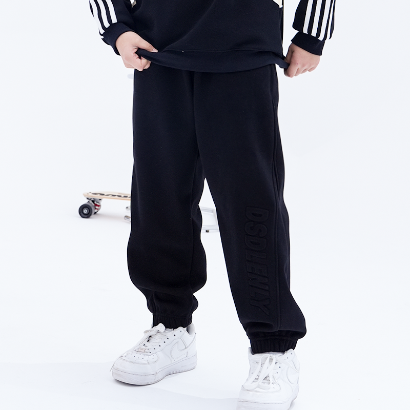 胖男童裤子加绒中大童卫裤休闲裤长裤运动裤加肥儿童裤大码54060