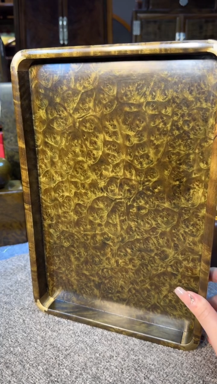 【闪购商品】乌木类成套家具精品阴沉乌木托盘Y33