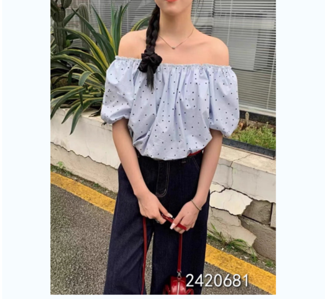 小妳XiaoNi———（夏款波点衬衫2420681）