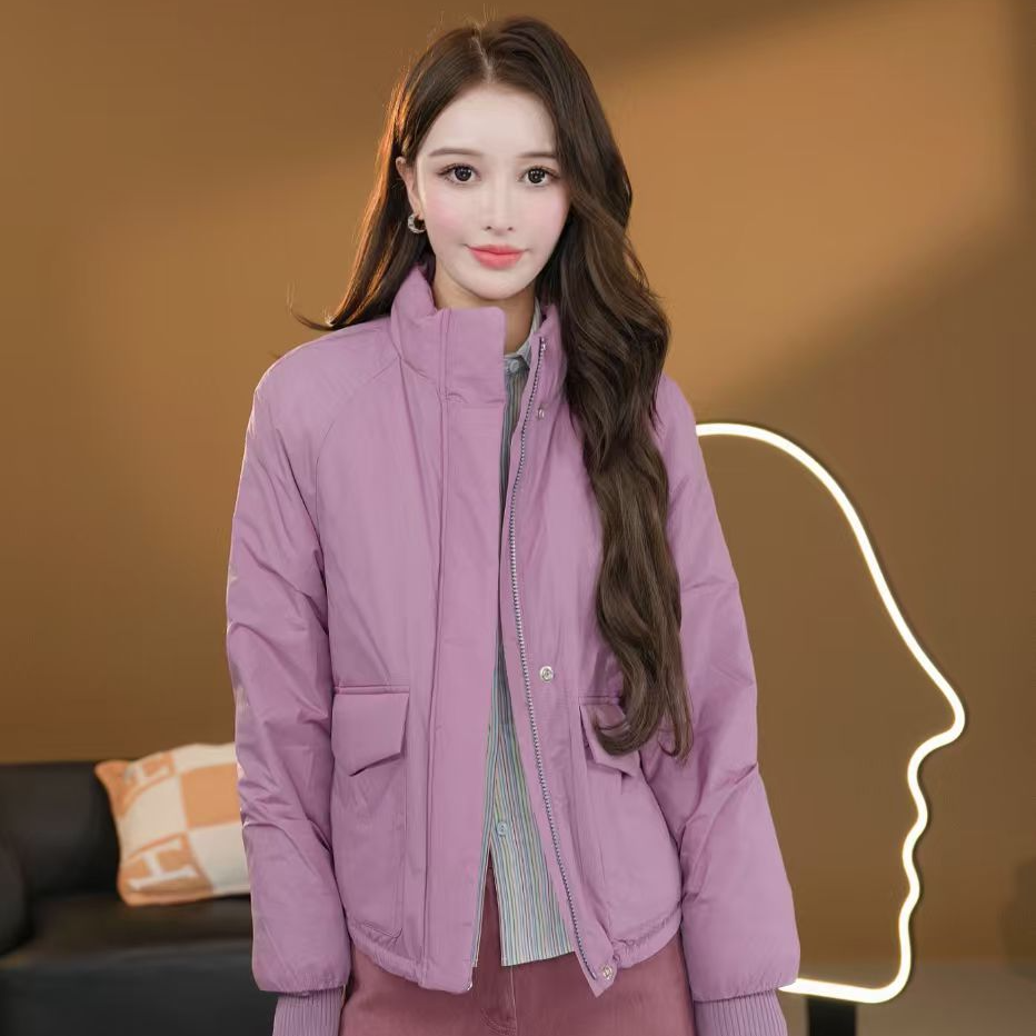 AMASS/阿玛施秋东新款简约时尚休闲百搭慵懒风新雪丽棉服540051