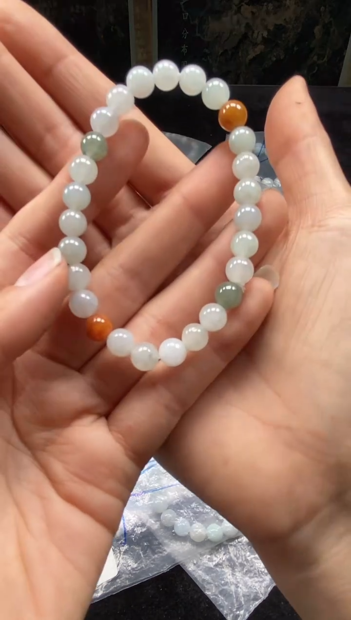 未镶嵌定制翡翠天然翡翠A货手串 一物一证