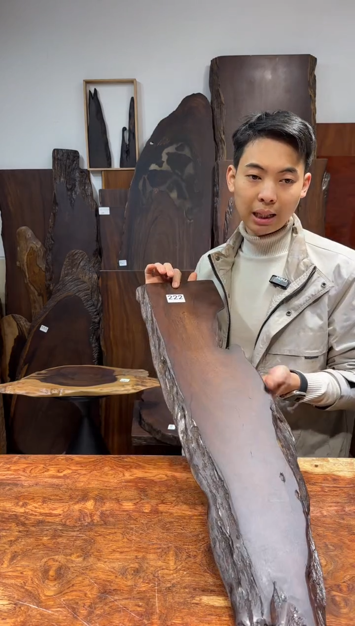 风车木（黑檀木）尺寸75*20*2.5编号222