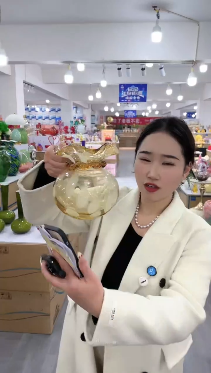 【闪购商品】琉璃昕洋花器W-品19