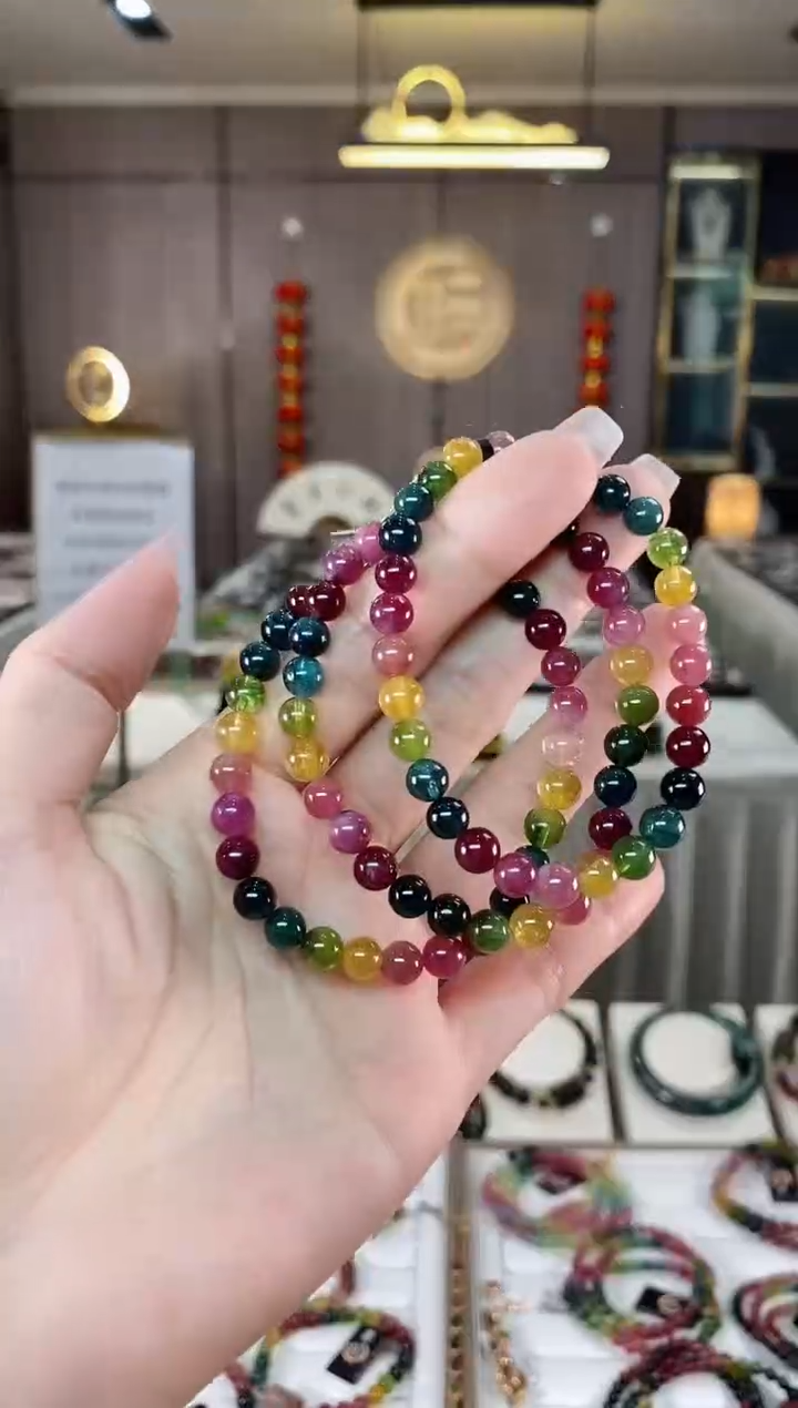 【闪购商品】碧玺单圈手串6mm+未镶嵌（多样性发一条）hon