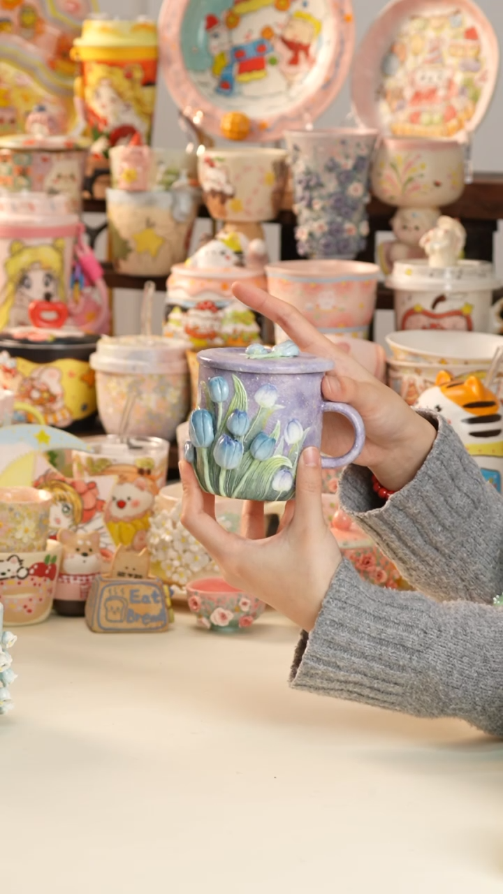 其他陶景德镇釉下彩手绘设计师款陶瓷