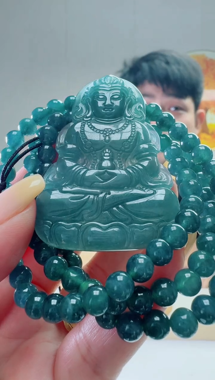 翡翠未镶嵌颈饰多样性随机发其一