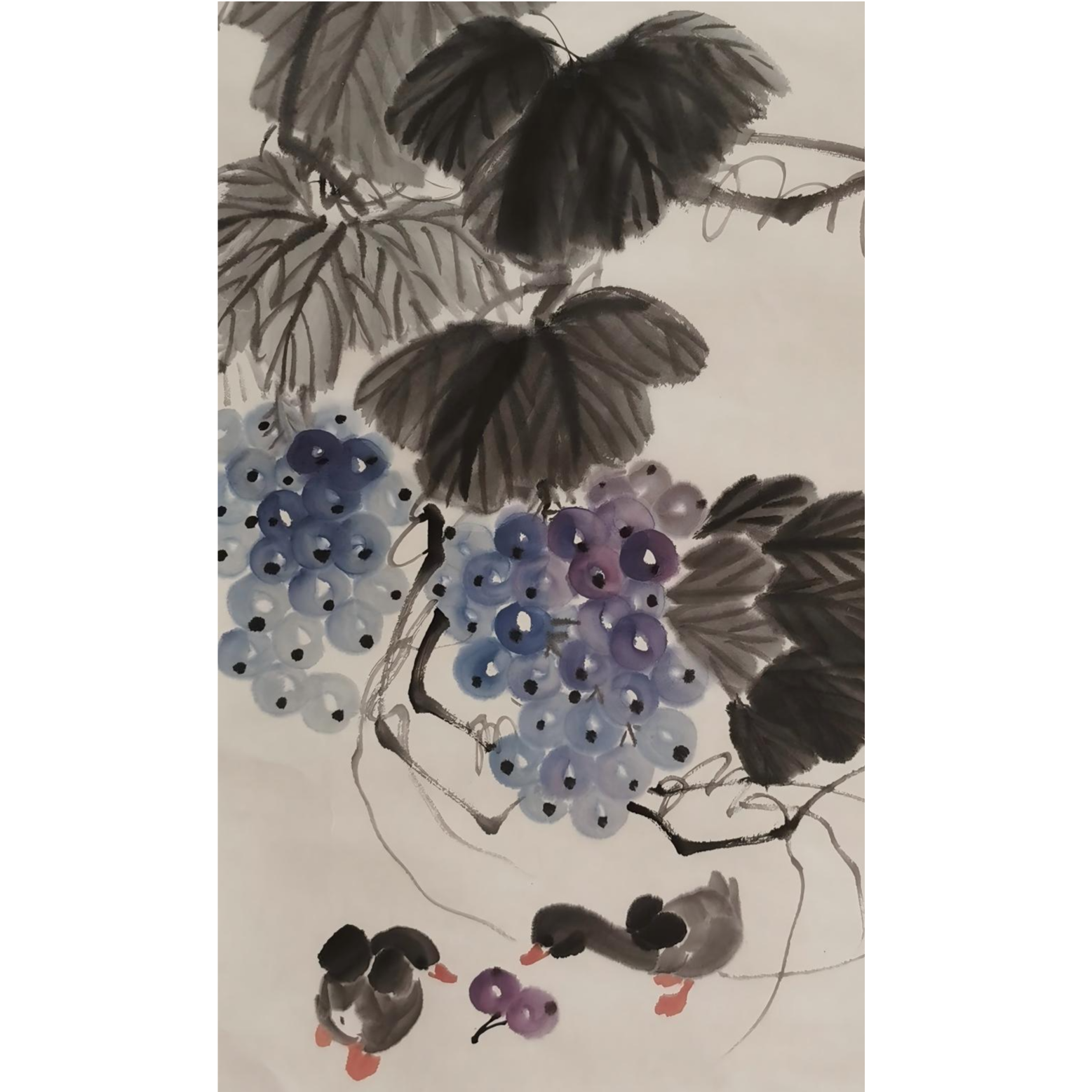 【辽拍美术】鸭  V250709-2-435  2.8平尺   纸本镜片   yy28t