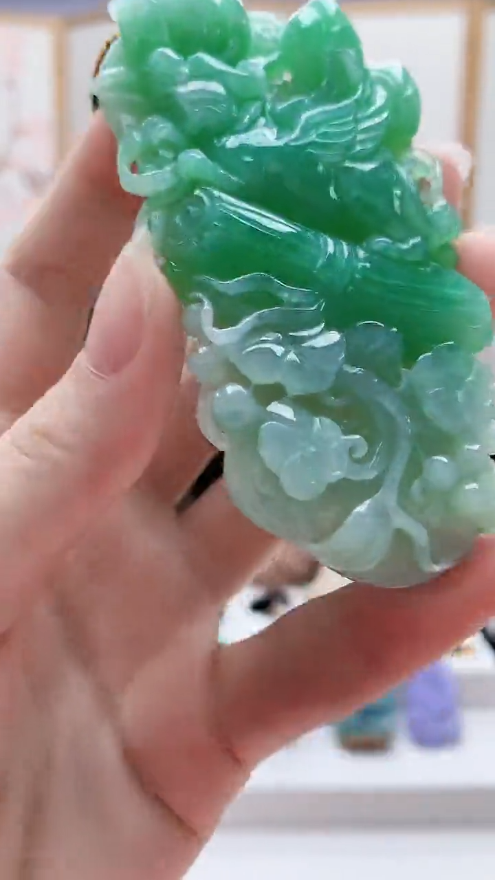 未镶嵌定制翡翠宝****哥5060ry-毛货挂件