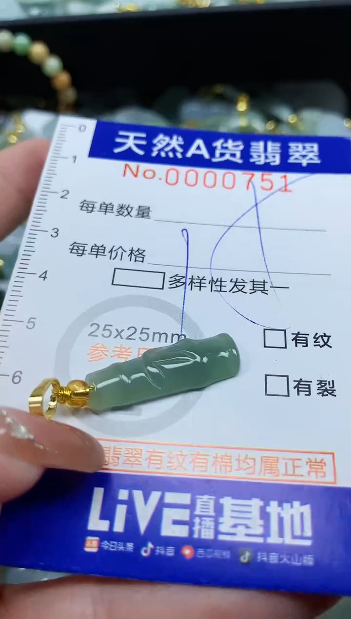 颈饰未镶嵌翡翠天然A货翡翠