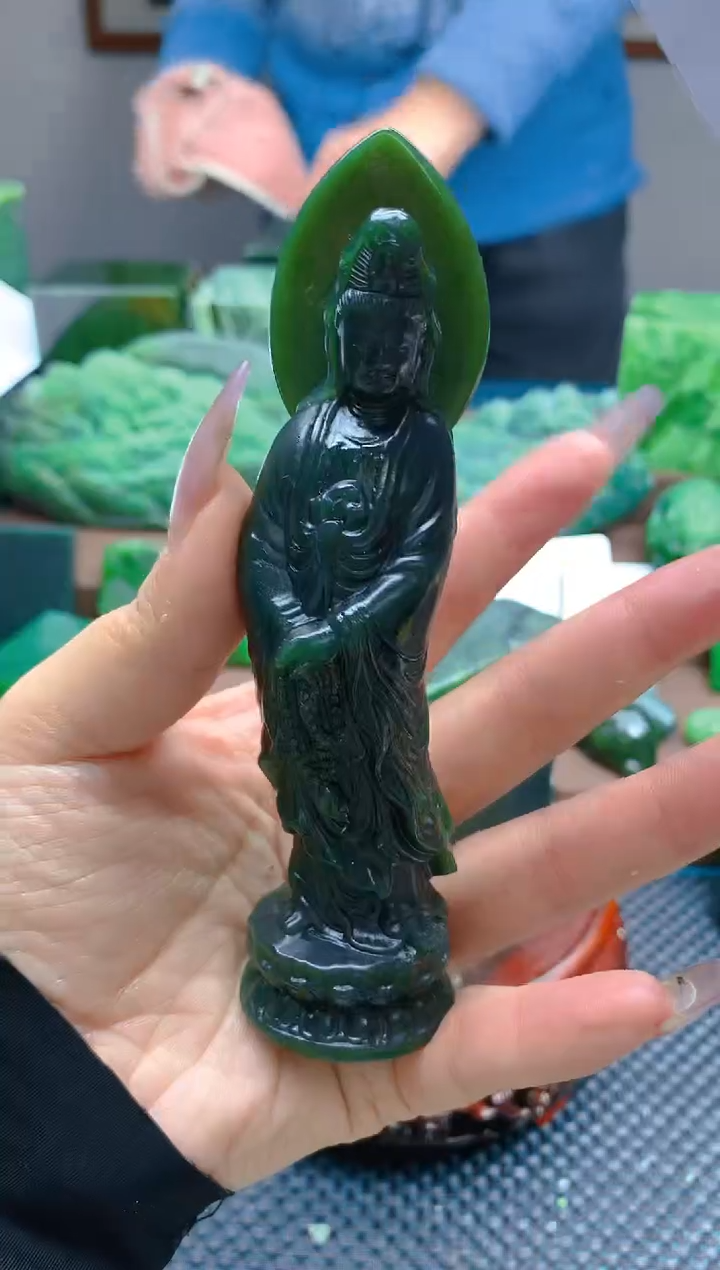 【闪购商品】和田玉（碧玉）摆件未镶嵌1