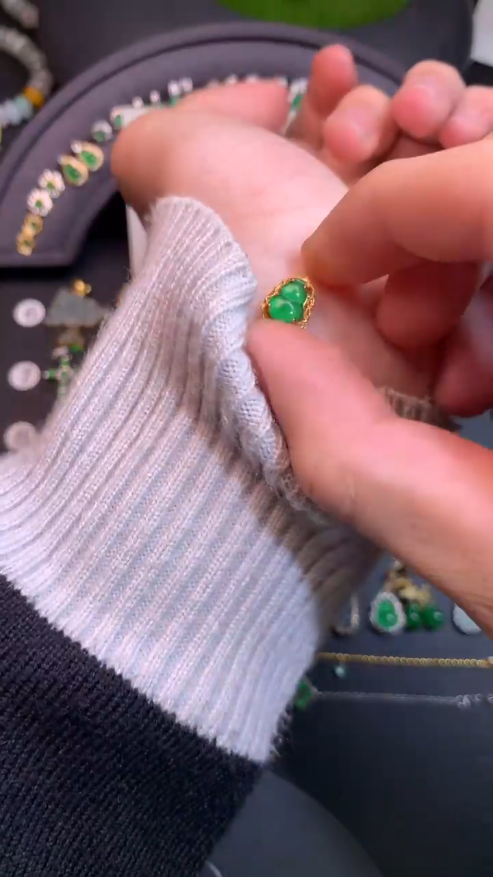 颈饰银S925镶嵌翡翠1