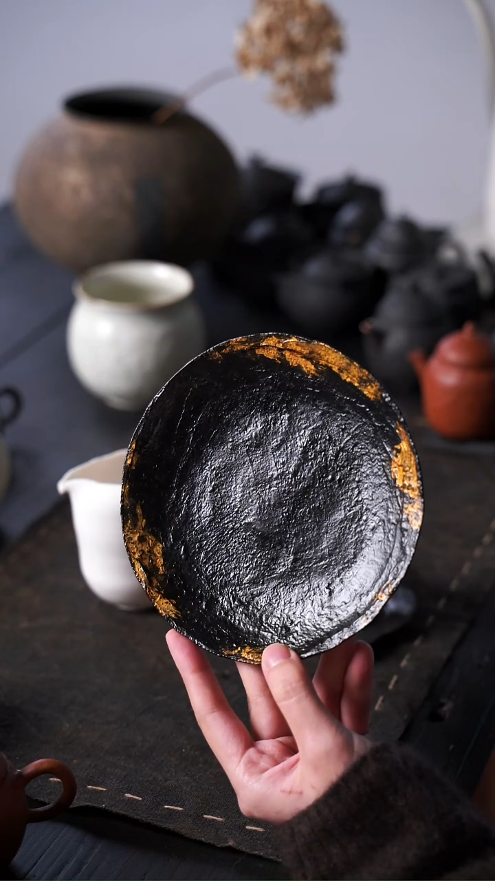 水****三在内大漆壶承一件