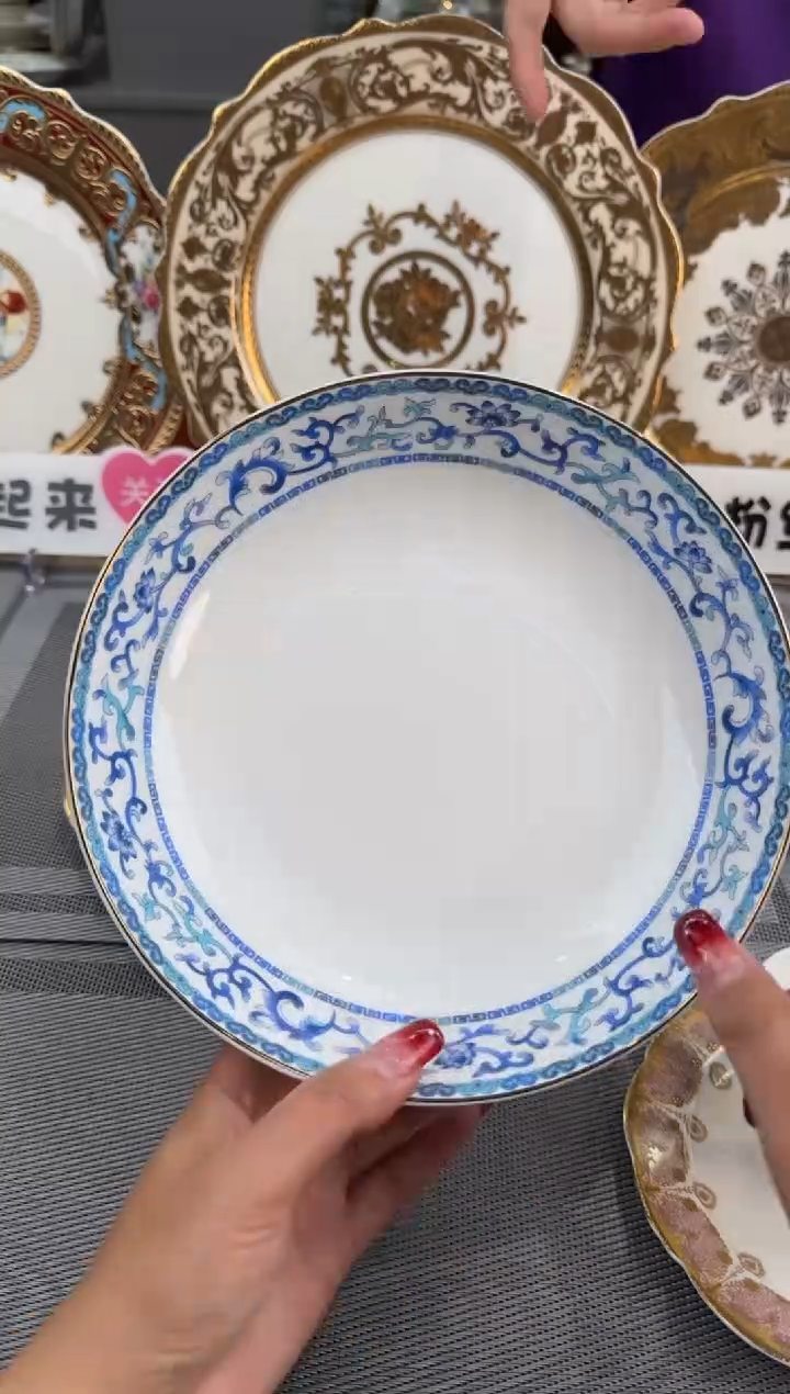 【闪购商品】瓷片8英寸菜盘 1个 福利价