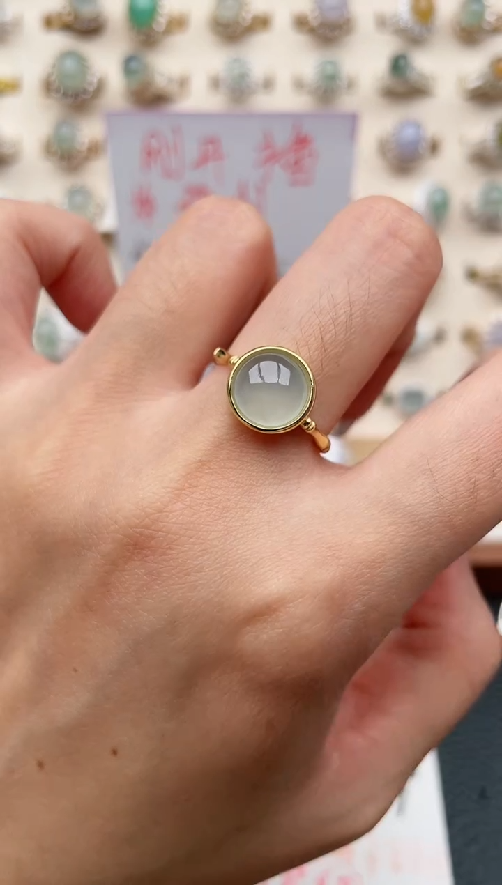 【闪购商品】翡翠戒指银S925镶嵌1111