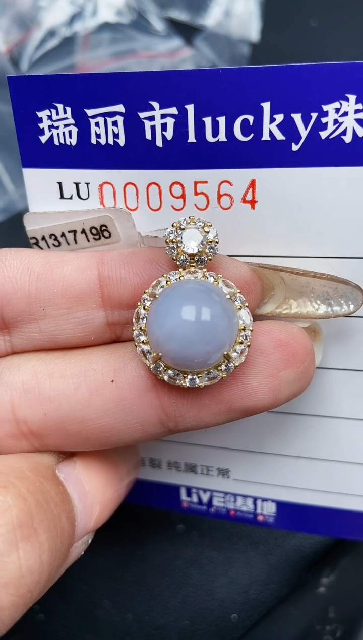 【闪购商品】翡翠颈饰银S925镶嵌9564