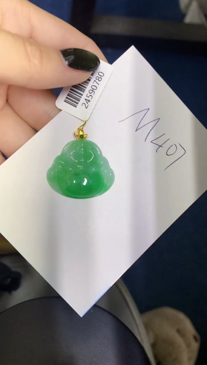 【闪购商品】翡翠颈饰18K金镶嵌0000000000