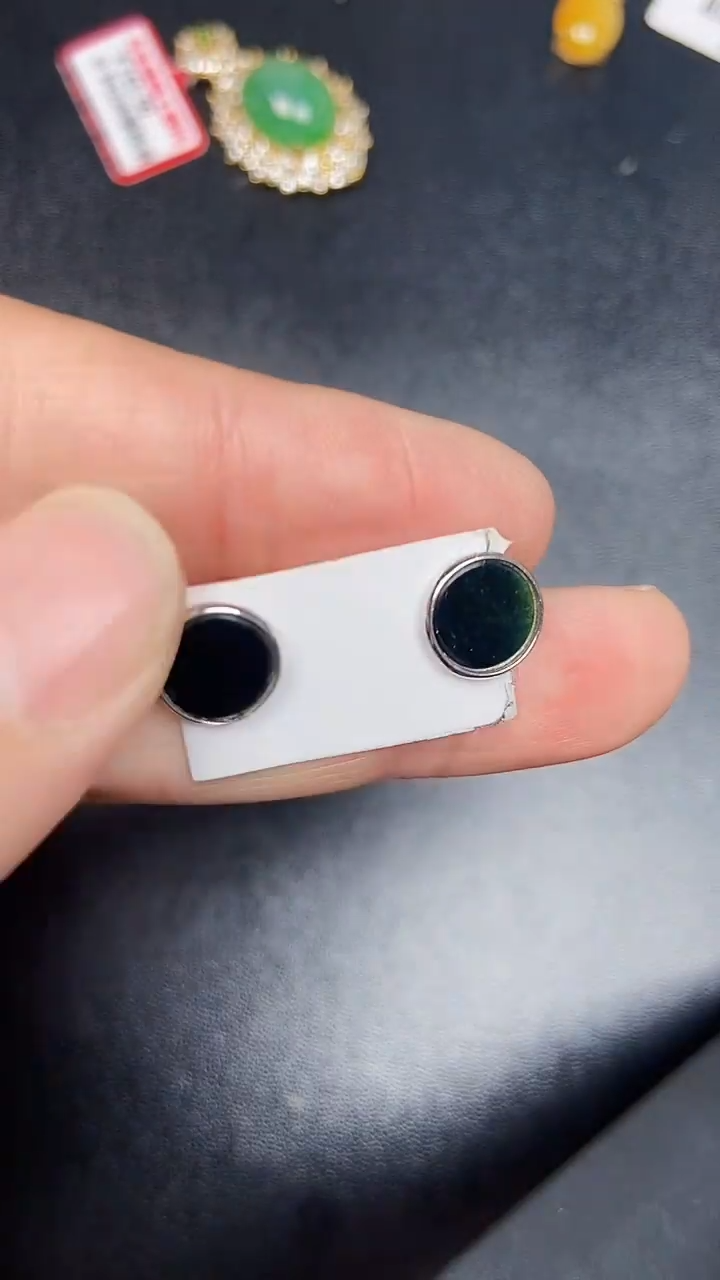 银S925镶嵌戒指翡翠3200