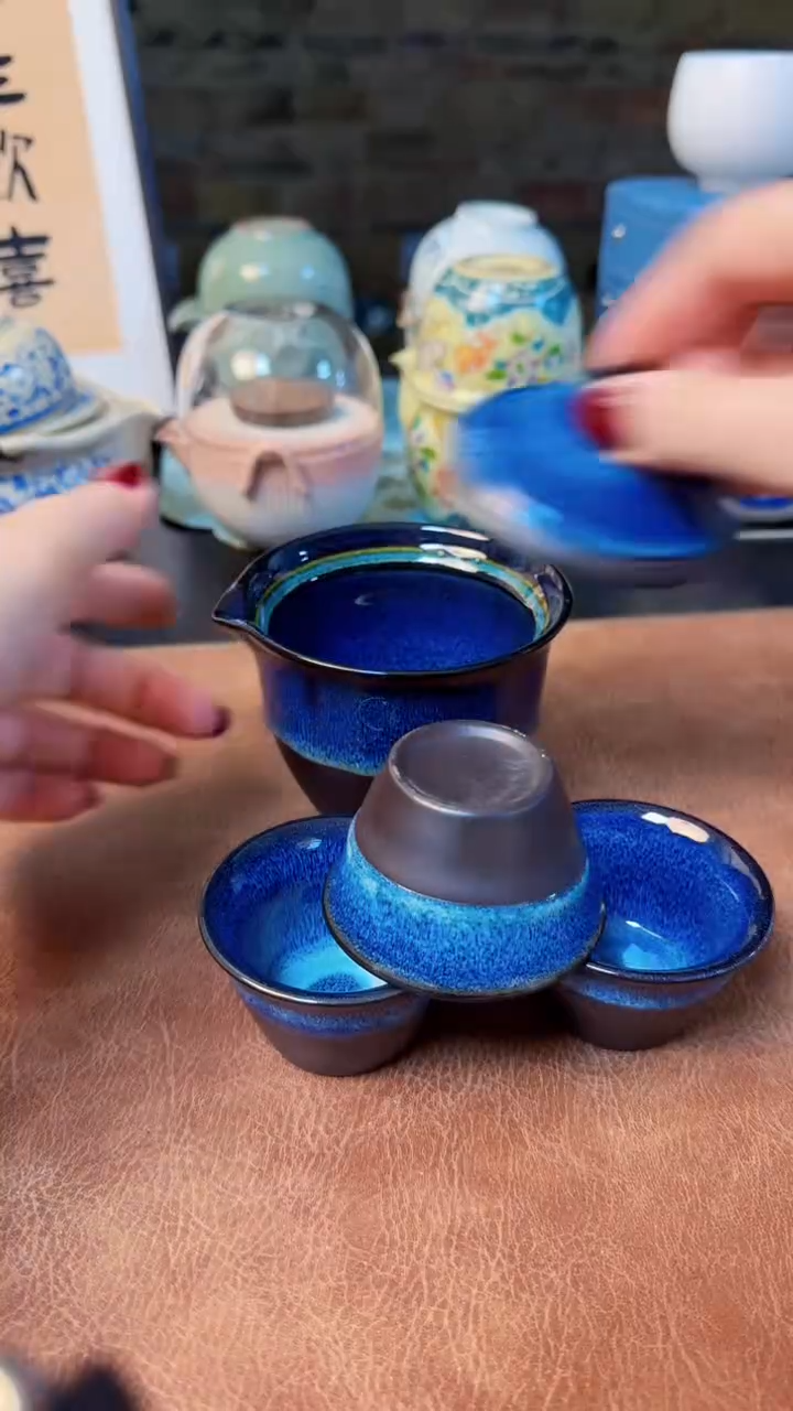 【闪购商品】杯旅行快客茶具，黄龙玉汝，德化羊脂玉瓷