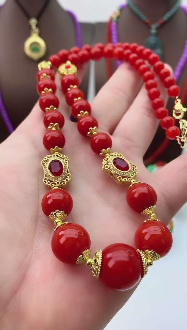 【闪购商品】翡翠颈饰14K金镶嵌D295项链