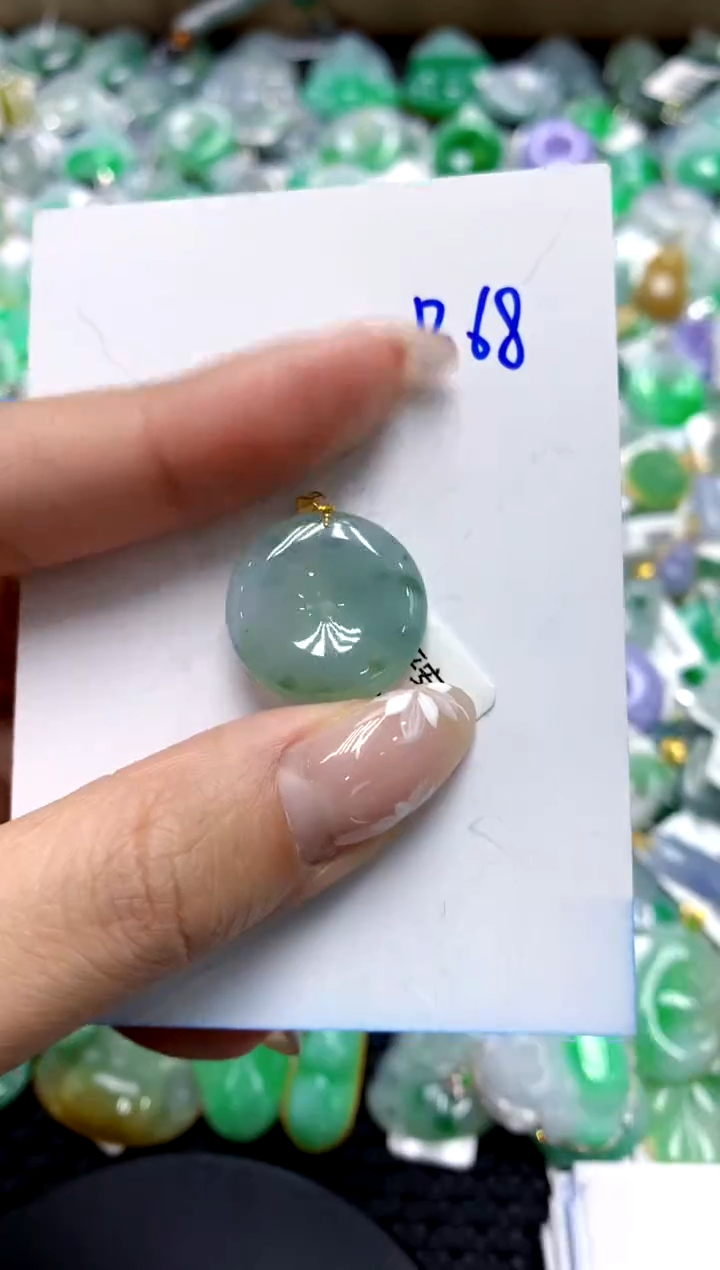 【闪购商品】翡翠颈饰18K金镶嵌1111111111111111