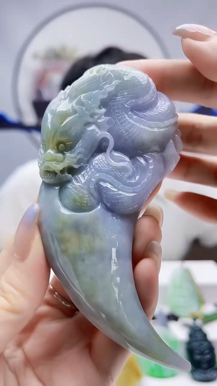 未镶嵌定制翡翠毛货-挂件38