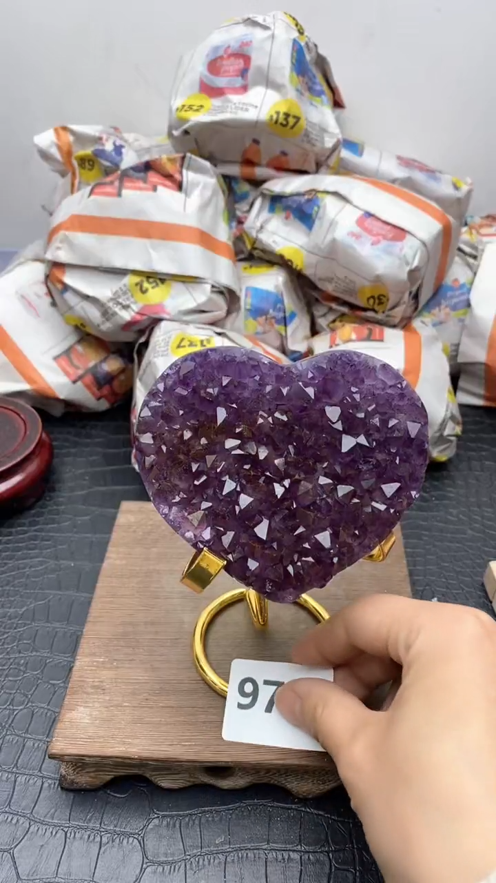【闪购商品】紫晶1未镶嵌977号爱心